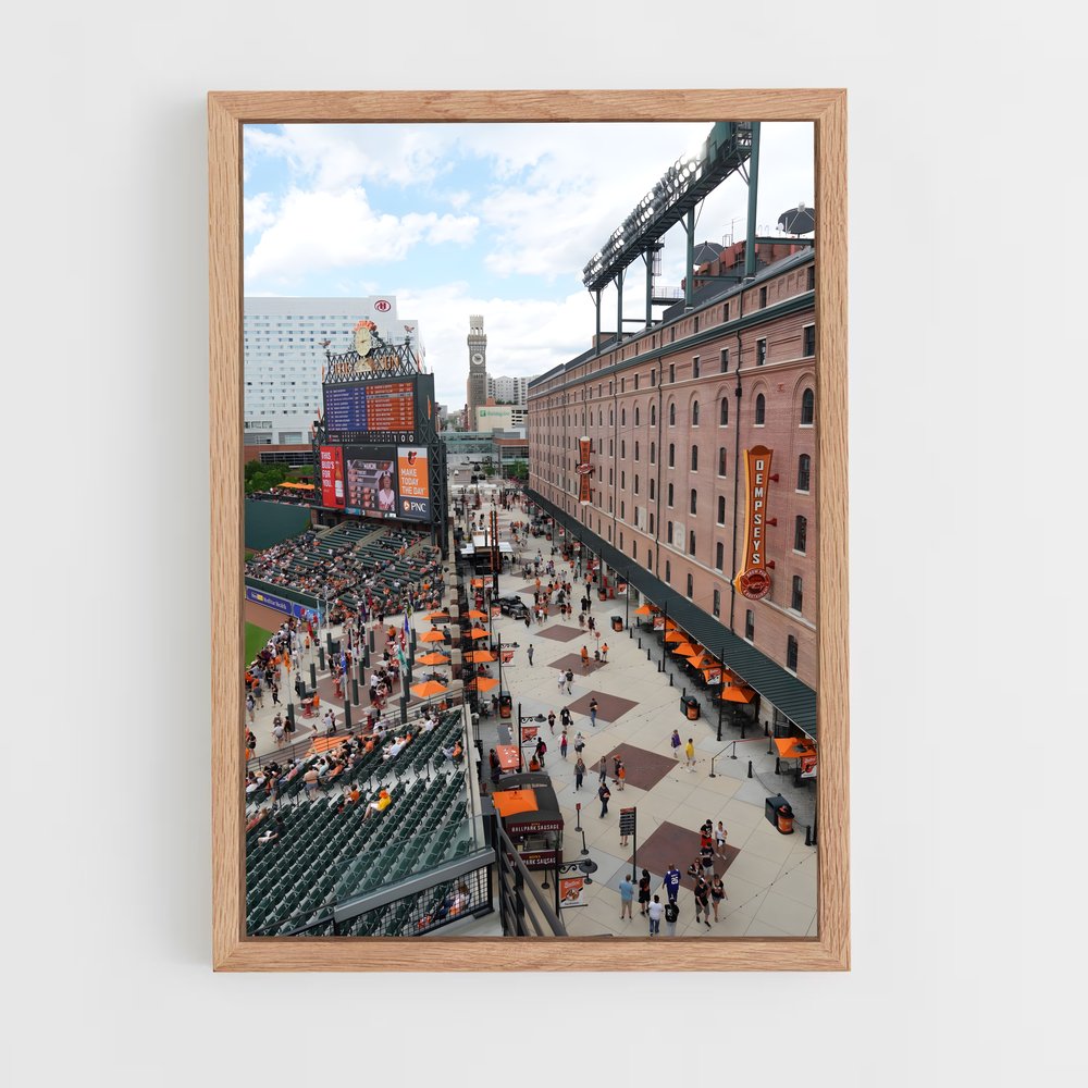Poster La Foule au Champ – affiche Baseball (vue 4)